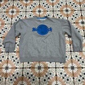 Vintage Hard Rock Cafe Sweatshirt Embroidered - Tagged XL, Fits L